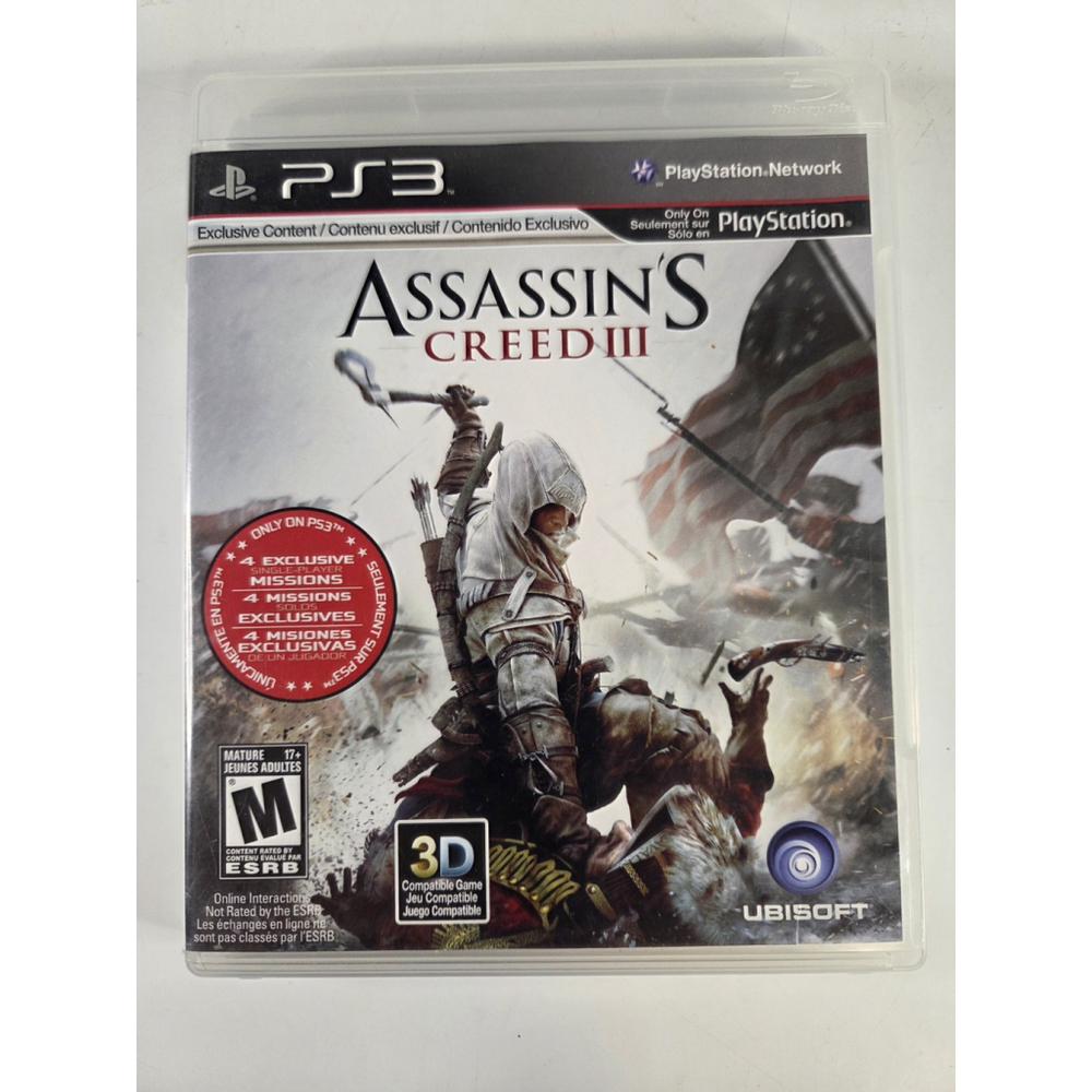 Assassin's Creed 3 PS3 Games Ubisoft Pre-Owned